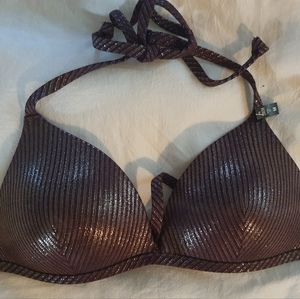 Victoria Secret Padded, Push-Up Swim Top. Size Medium.